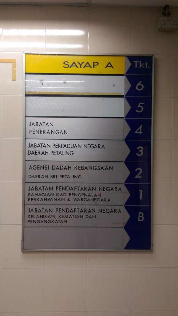 Directory Jabatan Pendaftaran Negara Petaling Jaya