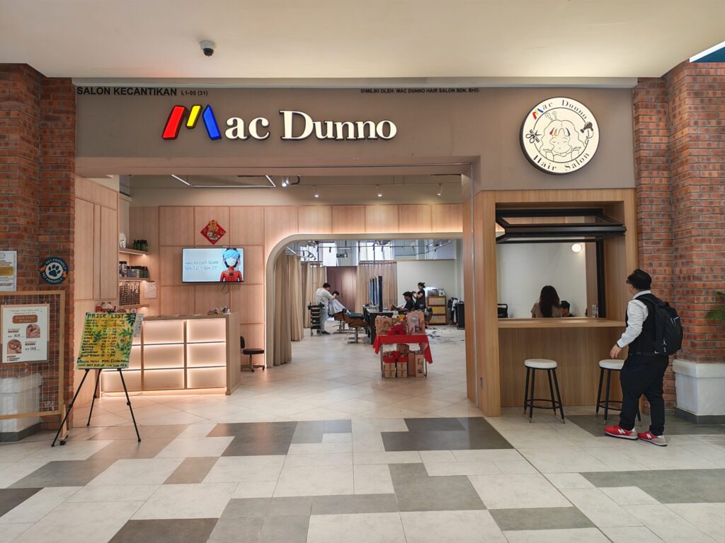 Mac Dunno Hair Salon @ Megah Rise Mall, Taman Megah Petaling Jaya